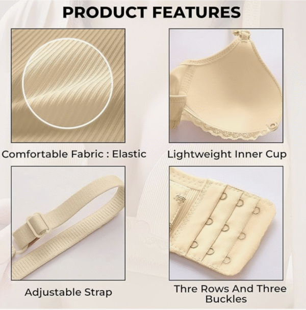 BRASIER DE LACTANCIA ACCESO CENTRAL - BEIGE - Imagen 2